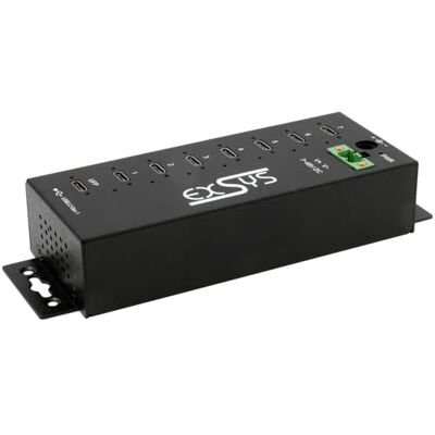 EXSYS EX-1537HMVS Hub metallico USB-C 3.2 Gen 1 a 7 porte gestito con protezione contro le sovratensioni 15 KV EDS EXSYS EX-1537HMVS Hub metallico USB-C 3.2 Gen 1 a 7 porte gestito con protezione contro le sovratensioni 15 KV EDS