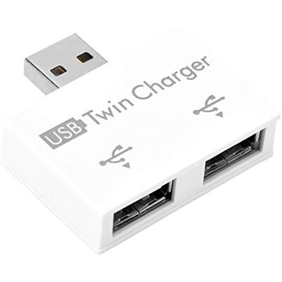 Bewinner Hub USB2.0, Lega Di Alluminio+Pc Piccolo/Portatile/Robusto/Durevole/Connessione Senza Cuciture Convertitore Adattatore Splitter Con Due Porte USB Plug And Play-Collegato a Doppio Dock USB(Bianco) Bewinner Hub USB2.0, Lega Di Alluminio+Pc Piccolo/Portatile/Robusto/Durevole/Connessione Senza Cuciture Convertitore Adattatore Splitter Con Due Porte USB Plug And Play-Collegato a Doppio Dock USB(Bianco)