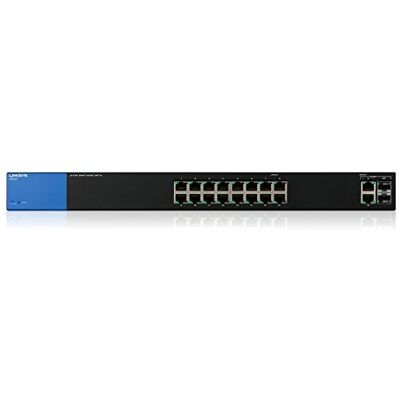 Linksys LGS318-EU Gigabit Smart Switch a 16 Port, Velocità fino a 1000 Mbps, Connessione Plug&Play, QoS, Conformità Standard EEE Linksys LGS318-EU Gigabit Smart Switch a 16 Port, Velocità fino a 1000 Mbps, Connessione Plug&Play, QoS, Conformità Standard EEE