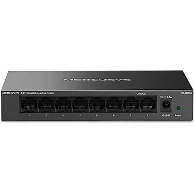 MERCUSYS TP-Link MS108GS Switch Ethernet 8 Porte Gigabit, Sdoppiatore Ethernet, Switch Gigabit per la Casa e l'Ufficio, Plug e Play, Montaggio Desktop, Cassa in Metallo, Durevole e Silenzioso MERCUSYS TP-Link MS108GS Switch Ethernet 8 Porte Gigabit, Sdoppiatore Ethernet, Switch Gigabit per la Casa e l'Ufficio, Plug e Play, Montaggio Desktop, Cassa in Metallo, Durevole e Silenzioso