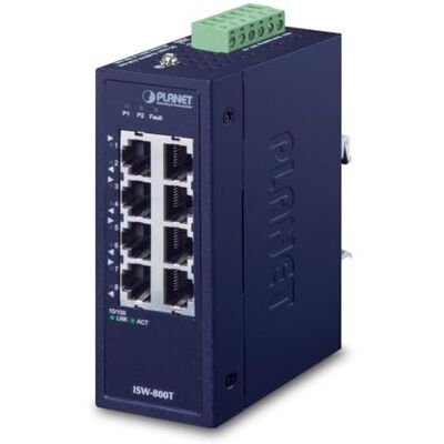 Planet ISW-800T switch di rete L2 Nero Planet ISW-800T switch di rete L2 Nero