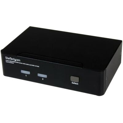 StarTech .COM SV231HDMIUA 2 Porta USB HDMI KVM Switch con audio e USB 2.0 Hub StarTech .COM SV231HDMIUA 2 Porta USB HDMI KVM Switch con audio e USB 2.0 Hub