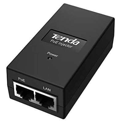 Tenda POE15F PoE Injector, Adattatore PoE Ethernet Rapido 48 V 2 Porta RJ45 10/100 Mbps, IEEE 802.3/af/u, Fornisce Alimentazione fino a 100 m, 15,4 W Massimi, Plug and play, Nero, Alimentazione Tenda POE15F PoE Injector, Adattatore PoE Ethernet Rapido 48 V 2 Porta RJ45 10/100 Mbps, IEEE 802.3/af/u, Fornisce Alimentazione fino a 100 m, 15,4 W Massimi, Plug and play, Nero, Alimentazione
