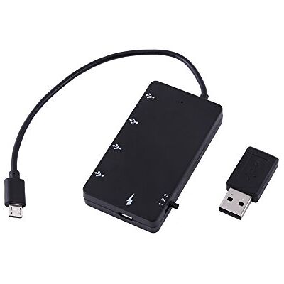 VBESTLIFE Micro USB OTG HUB, 4 Porte Micro USB Hub USB 2.0 OTG Prolunga Cavo di Ricarica per Smartphone, Tablet, per Android e per Windows VBESTLIFE Micro USB OTG HUB, 4 Porte Micro USB Hub USB 2.0 OTG Prolunga Cavo di Ricarica per Smartphone, Tablet, per Android e per Windows
