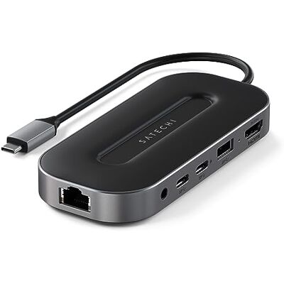 Satechi Hub USB4 6 in 1 Multiporta, 40Gbps, HDMI 8K, PD 100W Satechi Hub USB4 6 in 1 Multiporta, 40Gbps, HDMI 8K, PD 100W