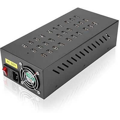 Bewinner Stazione di Ricarica Hub USB, 30 Porte USB 3.0 Hub con Interruttore per la Ricarica Rapida Prestazioni, USB Hub 3.0 Alimentato per Telefoni Cellulari/Tablet Bewinner Stazione di Ricarica Hub USB, 30 Porte USB 3.0 Hub con Interruttore per la Ricarica Rapida Prestazioni, USB Hub 3.0 Alimentato per Telefoni Cellulari/Tablet