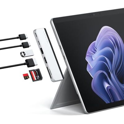 Satechi Hub Dual USB C 6 in 1 per Surface Pro, 100W, USB4 40Gbps Satechi Hub Dual USB C 6 in 1 per Surface Pro, 100W, USB4 40Gbps