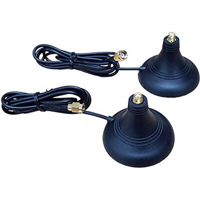 Draytek 2 basi magnetiche con cavo di prolunga da 1 m per antenne LTE 4G/3G Draytek 2 basi magnetiche con cavo di prolunga da 1 m per antenne LTE 4G/3G