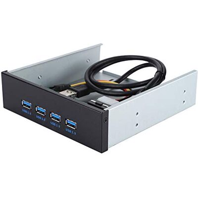 Bewinner Unità ottica USB 3.0 da 5,25 pollici Pannello frontale a 4 porte Driver CD da 19 PIN a USB 3.0 HUB a 4 porte Pannello frontale Rack mobile di espansione CD-ROM Bewinner Unità ottica USB 3.0 da 5,25 pollici Pannello frontale a 4 porte Driver CD da 19 PIN a USB 3.0 HUB a 4 porte Pannello frontale Rack mobile di espansione CD-ROM