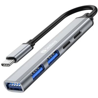 Sandberg USB-C to 3xUSB-A+2xUSB-C SAVER, 336-50 Sandberg USB-C to 3xUSB-A+2xUSB-C SAVER, 336-50