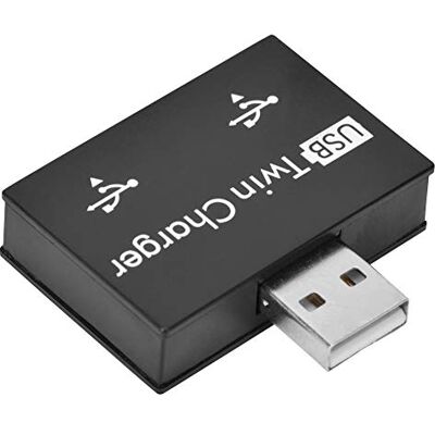 Bewinner Hub USB2.0 Lega Di Alluminio Piccolo Portatile Robusto Durevole Senza Cuciture Adattatore Splitter Due Porte USB Plug And Play Doppio Dock USB Nero Bewinner Hub USB2.0 Lega Di Alluminio Piccolo Portatile Robusto Durevole Senza Cuciture Adattatore Splitter Due Porte USB Plug And Play Doppio Dock USB Nero