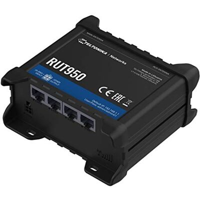 Teltonika RUT950 Black cellular wireless network equipment Cellular Wireless Network Equipment (300 Mbit/s, Teltonika RUT950 Black cellular wireless network equipment Cellular Wireless Network Equipment (300 Mbit/s,