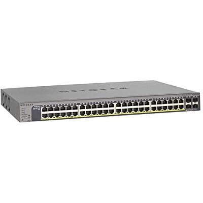 Netgear GS752TP-100EUS Switch Ethernet Gigabit 48 Porte PoE+ e 4 slot per moduli Gigabit, 4 SFP, Smart Pro, Versione Rack in metallo Netgear GS752TP-100EUS Switch Ethernet Gigabit 48 Porte PoE+ e 4 slot per moduli Gigabit, 4 SFP, Smart Pro, Versione Rack in metallo