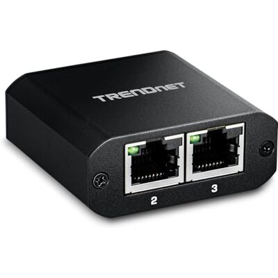TRENDnet Splitter Gigabit a 2 porte con alimentazione USB tipo C, TEG-102S, divide una connessione di rete in due, cavo di alimentazione USB tipo C incluso, conforme NDAA e TAA TRENDnet Splitter Gigabit a 2 porte con alimentazione USB tipo C, TEG-102S, divide una connessione di rete in due, cavo di alimentazione USB tipo C incluso, conforme NDAA e TAA