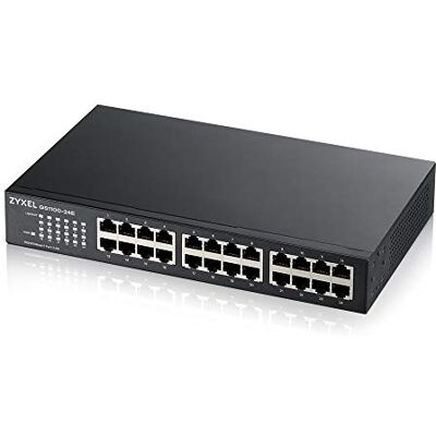 Zyxel GS1100-24E Switch di Rete Non gestito Gigabit Ethernet (10/100/1000) Nero Switch Switch di Rete (Non gestito, Gigabit Ethernet (10/100/1000)) Zyxel GS1100-24E Switch di Rete Non gestito Gigabit Ethernet (10/100/1000) Nero Switch Switch di Rete (Non gestito, Gigabit Ethernet (10/100/1000))