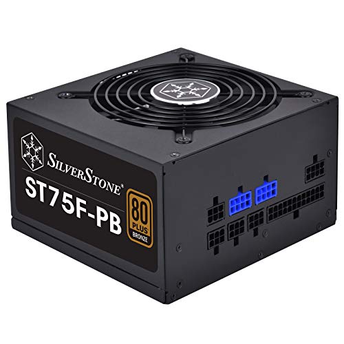 Silverstone SST-ST75F-PB Serie Strider Plus, Alimentatore PC ATX bronzo 750W 80 Plus, basso rumore 120mm, 100% modulare