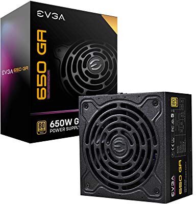 EVGA SuperNOVA 650 GA, 80 Plus Gold 650W, Completamente Modulare, Eco Mode, Include Power ON Self Tester, Compact 150mm Size, Alimentatore 220-GA-0650-X2