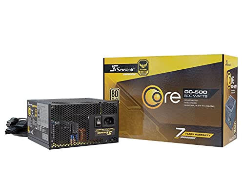 Seasonic CORE-GC-500 Non-Modular PC Power Supply 80PLUS Gold 500 Watt