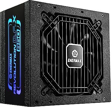 Enermax REVOLUTION D.F. X Alimentatore 850W ATX Completamente Modulare Compatibile Con ATX 3.0 e PCIe 5.0-105°C Condensatori Giapponesi Efficienza 80 PLUS Gold -ERT850EWT