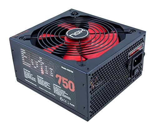 Xtreme NOX NX 750W NXS750 Fonti alimentazione 750 W, compatibile SLI e Crossfire, ventola da 140 mm, ultra silenzioso, compatibile con Multi GPU, PFC attivo, nero