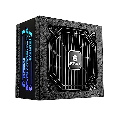 Enermax REVOLUTION D.F. X Alimentatore 1050W ATX Completamente Modulare Compatibile Con ATX 3.0 e PCIe 5.0-105°C Condensatori Giapponesi 80 PLUS Gold 10 anni di garanzia ERT1050EWT