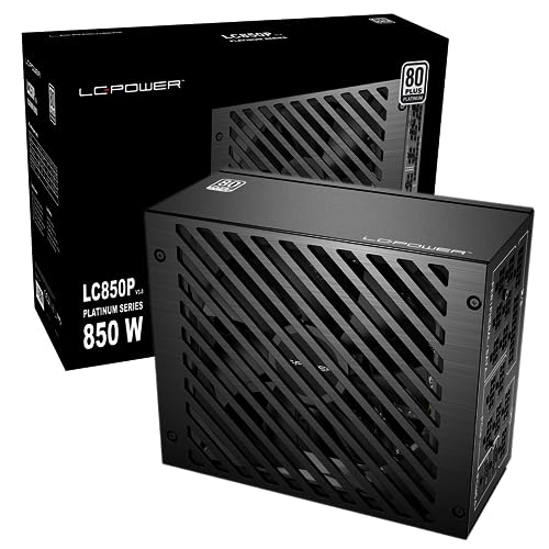 LC-Power LC850P V3.0 850W Gaming Alimentatore modulare, certificato 80+ Platinum e CE/TÜV, ventola 135 mm, compatibile ATX 3.0 e PCIE 5.0