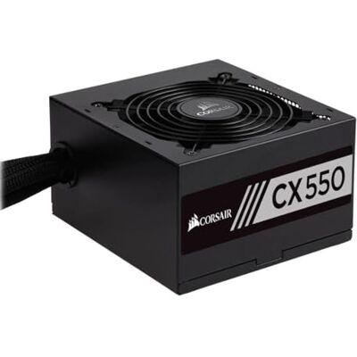 Corsair CX550 80 Plus Bronze Alimentatore non modulare ATX a basso rumore da 550 W, colore: Nero Corsair CX550 80 Plus Bronze Alimentatore non modulare ATX a basso rumore da 550 W, colore: Nero