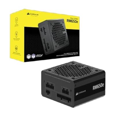 Corsair Rme Series Rm650e Alimentatore Per Computer 650 W 24-Pin Atx Atx Nero (650w Rme Series Rm650e Psu Atx 3.1) Corsair Rme Series Rm650e Alimentatore Per Computer 650 W 24-Pin Atx Atx Nero (650w Rme Series Rm650e Psu Atx 3.1)