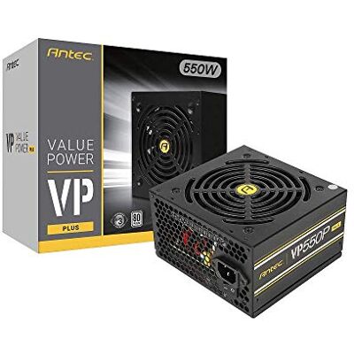 Antec FUENTE DE ALIMENTACIÓN VP PLUS VP550P PLUS 550 W 20+4 PIN ATX NEGRO PLUS-GB 80+ Antec FUENTE DE ALIMENTACIÓN VP PLUS VP550P PLUS 550 W 20+4 PIN ATX NEGRO PLUS-GB 80+