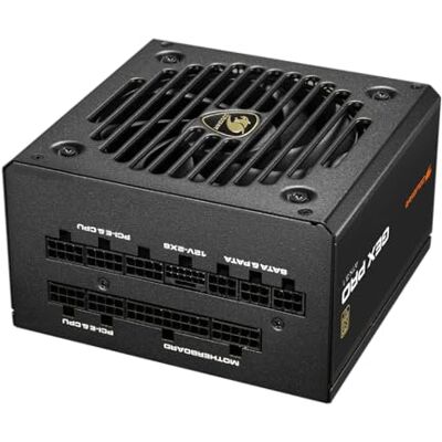 COUGAR GEX PRO 750 Alimentatore completamente modulare: PCI Express 5.1, connettore 12+4 pin, certificato 80 PLUS Gold, ventola HDB resistente, cuscinetto idro dinamico, certificato ATX 3.1, meno COUGAR GEX PRO 750 Alimentatore completamente modulare: PCI Express 5.1, connettore 12+4 pin, certificato 80 PLUS Gold, ventola HDB resistente, cuscinetto idro dinamico, certificato ATX 3.1, meno