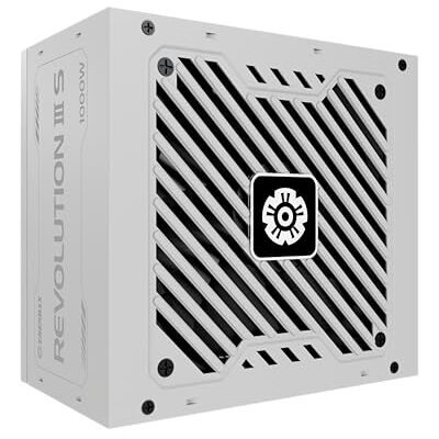 Enermax Revolution III S 1000 W Snow White 80 Plus Cybenetics Platinum alimentatore completamente modulare ATX 3.1 PCIe 5.1 12V-2x6 silenziosa ventola FDB da 120 mm Semi-fan less 105°C jap. Caps Enermax Revolution III S 1000 W Snow White 80 Plus Cybenetics Platinum alimentatore completamente modulare ATX 3.1 PCIe 5.1 12V-2x6 silenziosa ventola FDB da 120 mm Semi-fan less 105°C jap. Caps