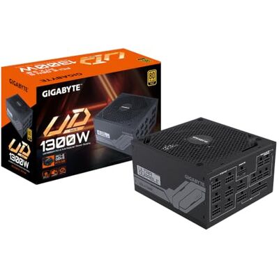 Gigabyte UD1300GM PG5 EU Alimentatore PCIe Gen 5.0, 80 PLUS Gold, Design completamente modulare, Ventola da 140mm, Compatibile con ATX 3.0, Spina EU Gigabyte UD1300GM PG5 EU Alimentatore PCIe Gen 5.0, 80 PLUS Gold, Design completamente modulare, Ventola da 140mm, Compatibile con ATX 3.0, Spina EU