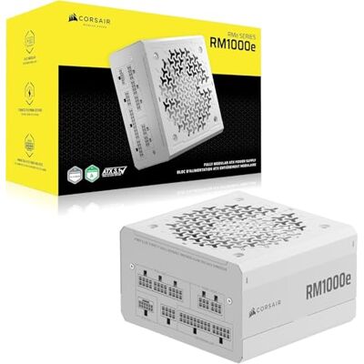 Corsair Rme Series Rm1000e Alimentatore Per Computer 1000 W 24-Pin Atx Atx Bianco (1000w Rme Series Rm1000e Psu Atx 3.1) Corsair Rme Series Rm1000e Alimentatore Per Computer 1000 W 24-Pin Atx Atx Bianco (1000w Rme Series Rm1000e Psu Atx 3.1)