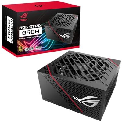 Asus ROG Strix 850W Gold Alimentatore PC Modulare, 80Plus Gold, ATX12V, Dissipatori ROG Heatsink, Ventola Axial-Tech, Tecnologia 0dB, Personalizzabile, Misure 16 x 15 x 8.6 cm, Tasto ON/OFF, Nero Asus ROG Strix 850W Gold Alimentatore PC Modulare, 80Plus Gold, ATX12V, Dissipatori ROG Heatsink, Ventola Axial-Tech, Tecnologia 0dB, Personalizzabile, Misure 16 x 15 x 8.6 cm, Tasto ON/OFF, Nero