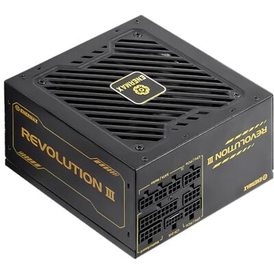 Enermax Revolution III 850 Alimentatore PC completamente modulare 850 W 80 Plus Gold Connettore 600W 12V-2x6-100% condensatori giapponesi Cavi con coperchi 10 anni Enermax Revolution III 850 Alimentatore PC completamente modulare 850 W 80 Plus Gold Connettore 600W 12V-2x6-100% condensatori giapponesi Cavi con coperchi 10 anni