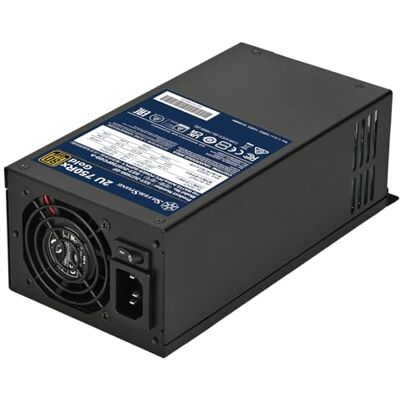 Silverstone 2U 750Rx Gold, 80 Plus Gold 750W 2U Alimentatore singolo con cavi fissi, SST-2U750R-GF Silverstone 2U 750Rx Gold, 80 Plus Gold 750W 2U Alimentatore singolo con cavi fissi, SST-2U750R-GF