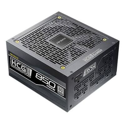 Antec HIGH CURRENT GAMER HCG850 PRO P GB alimentatore per computer 850 W 20+4 pin ATX ATX Nero ( HCG850 PRO Platinum ATX 3.1 Power Supply 850W, Fully Modular, 80 PLUS Platinum Certified, Silen Antec HIGH CURRENT GAMER HCG850 PRO P GB alimentatore per computer 850 W 20+4 pin ATX ATX Nero ( HCG850 PRO Platinum ATX 3.1 Power Supply 850W, Fully Modular, 80 PLUS Platinum Certified, Silen