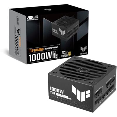 Asus TUF GAMING 1000W GOLD EVO, Alimentatore Modulare per PC, Nero PCIe 5.1, ATX 3.1, Certificazione 80 PLUS Gold, Ventole a Doppia Sfera, Rivestimento Protettivo per PCB, Cavi Incisi in Rame Asus TUF GAMING 1000W GOLD EVO, Alimentatore Modulare per PC, Nero PCIe 5.1, ATX 3.1, Certificazione 80 PLUS Gold, Ventole a Doppia Sfera, Rivestimento Protettivo per PCB, Cavi Incisi in Rame