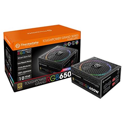 Thermaltake Toughpower Grand RGB 650W Gold (RGB Sync Edition) alimentatore per computer ATX Nero Thermaltake Toughpower Grand RGB 650W Gold (RGB Sync Edition) alimentatore per computer ATX Nero
