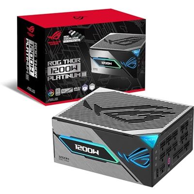 Asus ROG Thor 1200W Platinum III Equalizer, Alimentatore Gaming Modulare, ATX 3.1, GaN MOSFET, Display OLED e Aura Sync RGB, PCIe 5.1, 80+ Platinum e Cybenetics Lambda A++, ROG-THOR-1200P3-GAMING-E Asus ROG Thor 1200W Platinum III Equalizer, Alimentatore Gaming Modulare, ATX 3.1, GaN MOSFET, Display OLED e Aura Sync RGB, PCIe 5.1, 80+ Platinum e Cybenetics Lambda A++, ROG-THOR-1200P3-GAMING-E
