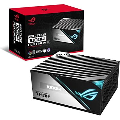 Asus ROG-THOR-1000P2-Gaming Alimentatore 1000 W 24-pin ATX ATX Plata, Nero, 1000 W Asus ROG-THOR-1000P2-Gaming Alimentatore 1000 W 24-pin ATX ATX Plata, Nero, 1000 W