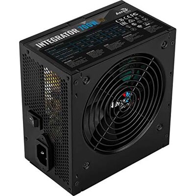 Aerocool Integratore 700W 80+Alimentatore Certificato 12 cm Nero Fan Attivo PFC TW Caps UK Cable Aerocool Integratore 700W 80+Alimentatore Certificato 12 cm Nero Fan Attivo PFC TW Caps UK Cable