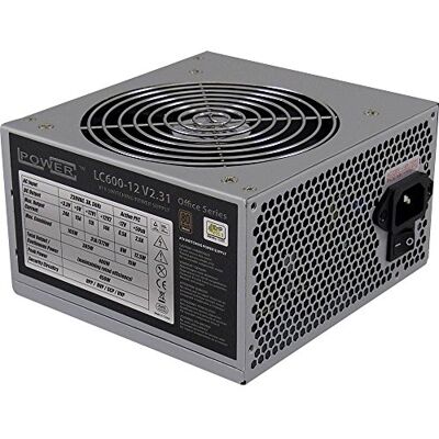 LC-Power LC600-12 V2.31 Alimentatore PC 450 W di Picco, 80 PLUS Bronze 230V EU Serie Office, Rendimento fino all'89,14%, Ventola da 120 mm ATX 2.31, PFC Attivo, 6x SATA LC-Power LC600-12 V2.31 Alimentatore PC 450 W di Picco, 80 PLUS Bronze 230V EU Serie Office, Rendimento fino all'89,14%, Ventola da 120 mm ATX 2.31, PFC Attivo, 6x SATA