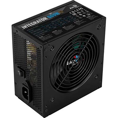 Aerocool Integrator 600 W 80 Plus Bronze Power Supply Unit with UK 3 Pin Power Lead Aerocool Integrator 600 W 80 Plus Bronze Power Supply Unit with UK 3 Pin Power Lead