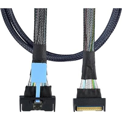 chenyang Câble d'extension PCI-E 5.0 Mini Cool Edge IO MCIO STR PCI-E Slimline SAS 8i 74 broches mâle vers MCIO 74 broches mâle 50cm cavo RAID per server da, SFF-8484 SAS, da 32 pin chenyang Câble d'extension PCI-E 5.0 Mini Cool Edge IO MCIO STR PCI-E Slimline SAS 8i 74 broches mâle vers MCIO 74 broches mâle 50cm cavo RAID per server da, SFF-8484 SAS, da 32 pin