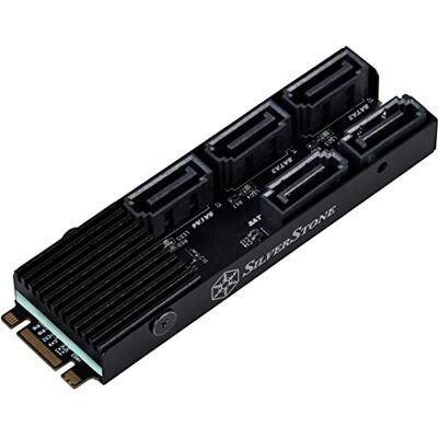 Silverstone Technology Scheda di espansione dello storage PCIe SST-ECS07-5 porte SATA Gen3-6Gb/s-Non-RAID-M.2 Silverstone Technology Scheda di espansione dello storage PCIe SST-ECS07-5 porte SATA Gen3-6Gb/s-Non-RAID-M.2
