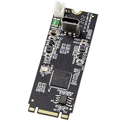 IO Crest USB 3.1 Gen 2 (10 Gbps) 1-Port Type-C M.2 22x60 B+M Chiave Controller Card ASMedia ASM3124 Controller IO Crest USB 3.1 Gen 2 (10 Gbps) 1-Port Type-C M.2 22x60 B+M Chiave Controller Card ASMedia ASM3124 Controller