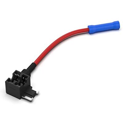 AUPROTEC Portafusibili Mini LP per fusibili miniOTO Low Profile Adattatore da 58 V/CC con cavo per fusibili a lama fino a 30 A AUPROTEC Portafusibili Mini LP per fusibili miniOTO Low Profile Adattatore da 58 V/CC con cavo per fusibili a lama fino a 30 A