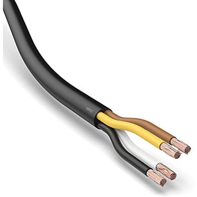 AUPROTEC FLRYY Cavo rotondo per auto, 4 x 1,5 mm², 5 m, cavo rotondo per auto, varie applicazioni, cavo a 4 pin per rimorchio AUPROTEC FLRYY Cavo rotondo per auto, 4 x 1,5 mm², 5 m, cavo rotondo per auto, varie applicazioni, cavo a 4 pin per rimorchio