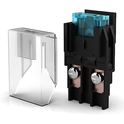 AUPROTEC Portafusibile per fusibili maxi fino a 100A con copertura protettiva inclusa, fusibile maxi 60 A blu AUPROTEC Portafusibile per fusibili maxi fino a 100A con copertura protettiva inclusa, fusibile maxi 60 A blu